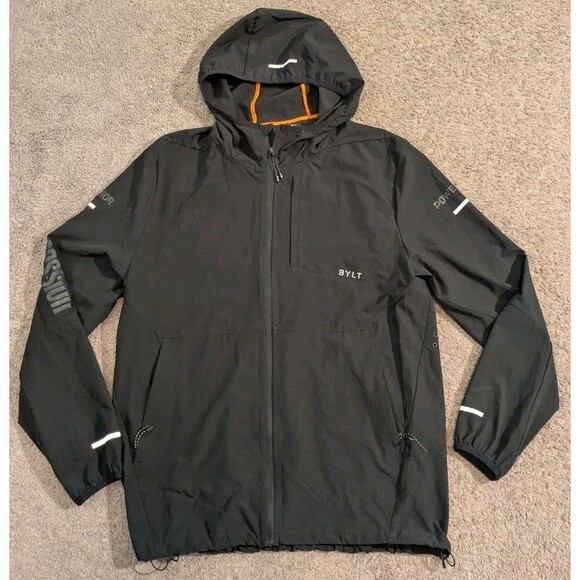 BYLT Powerade Body Armour Black Full Zip Swift Jacket Men's Medium - Picture 1 of 7